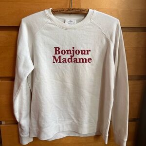 ICONIC SEZANE “BONJOUR MADAME” SWEATSHIRT ❤️